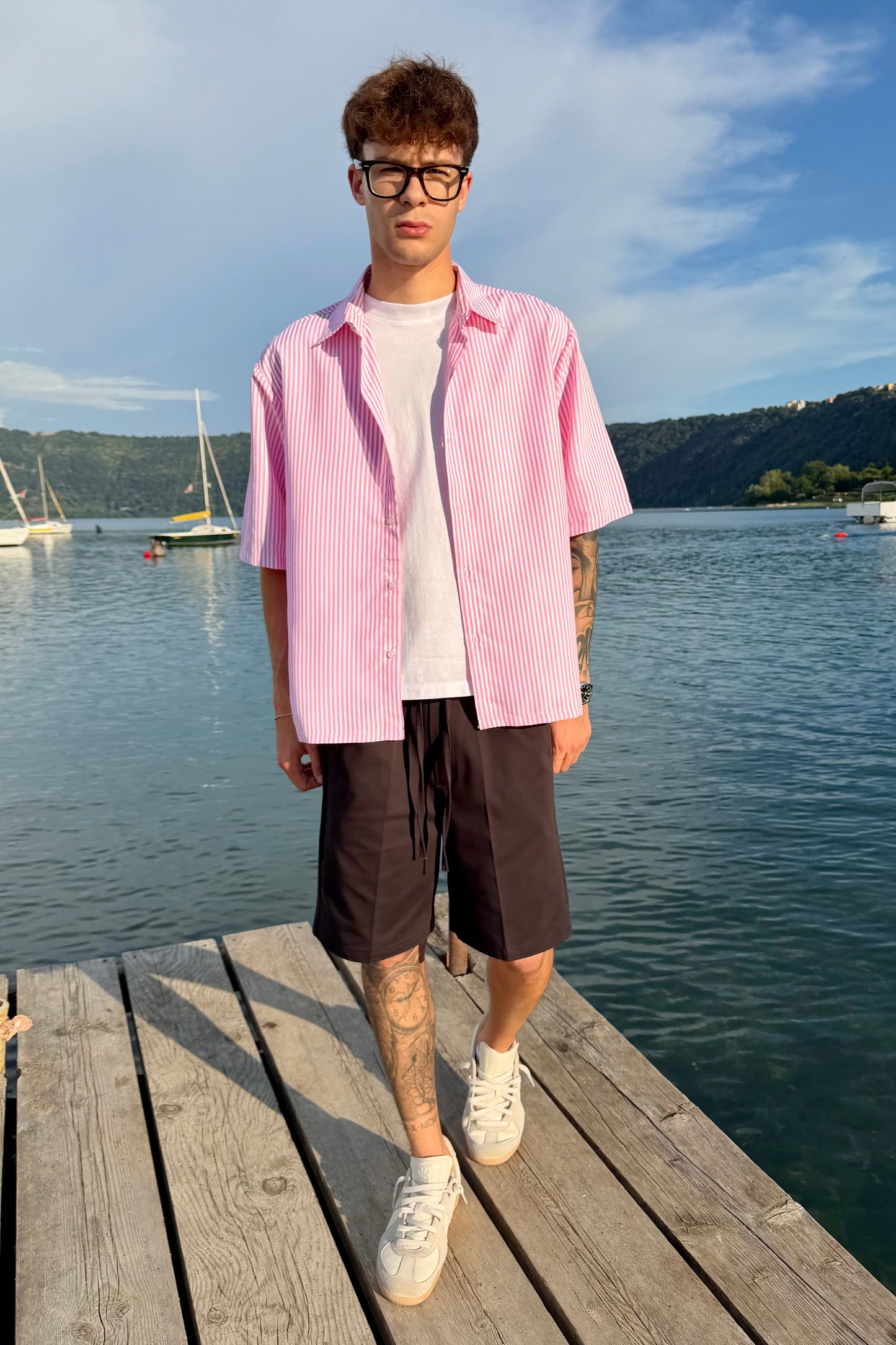 Camicia Millerighe Rosa