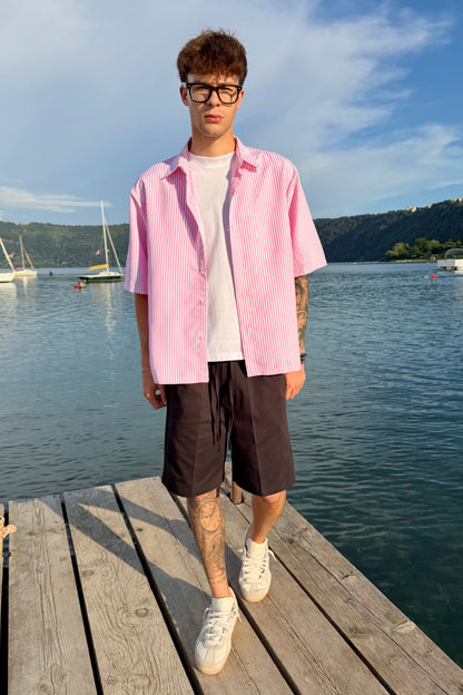 Camicia Millerighe Rosa