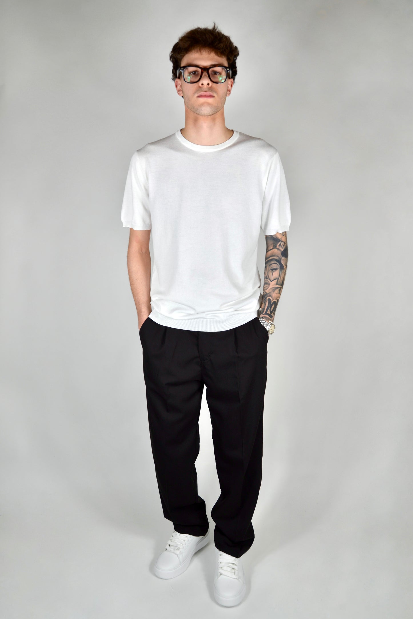 Pantalone Elegante Regular Fit Nero