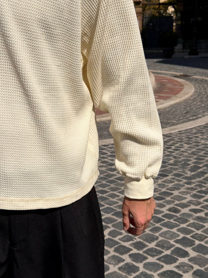 Waffle Longsleeve Crema