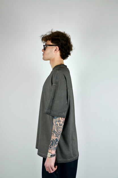 T-shirt Oversize Slavata Grigia