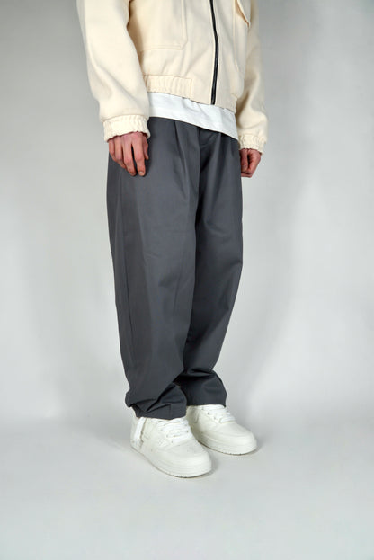 Pantalone Straight Leg Grigio