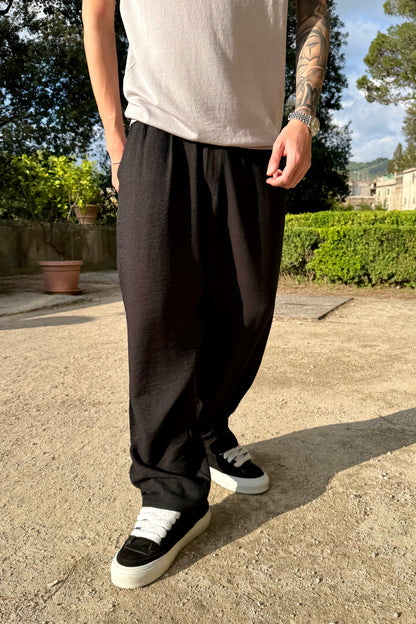 Pantalone In Viscosa Nero