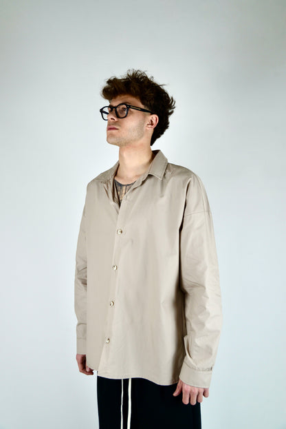 Camicia Oversize Beige