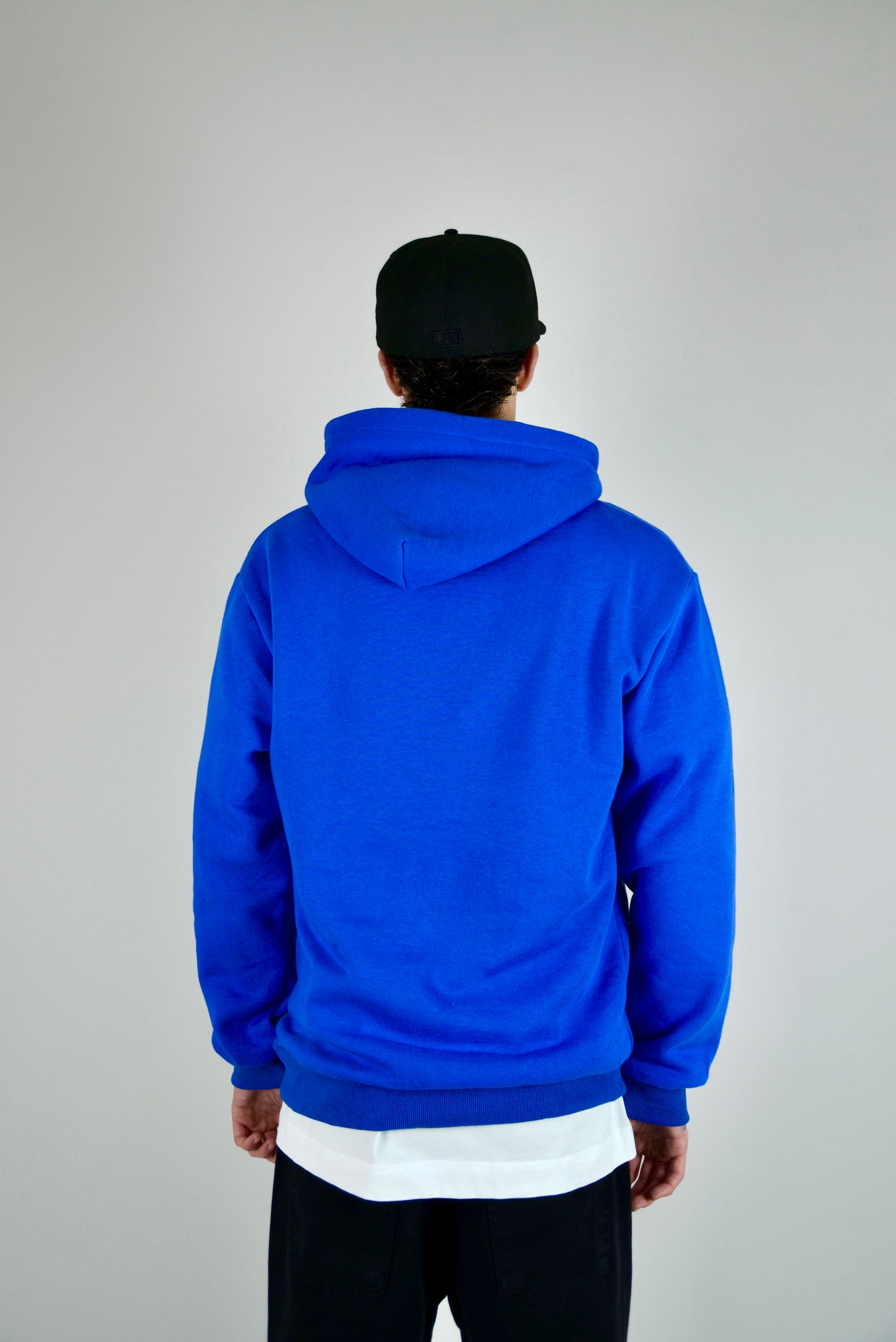 Felpa In Cotone Regular Fit Blu Elettrica