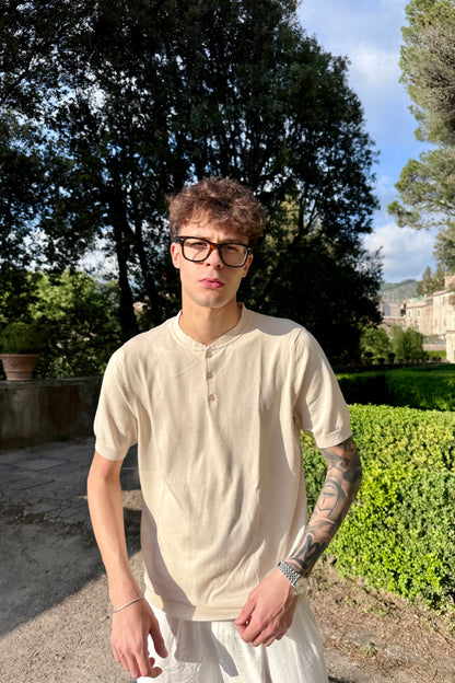 T-shirt Serafino Beige