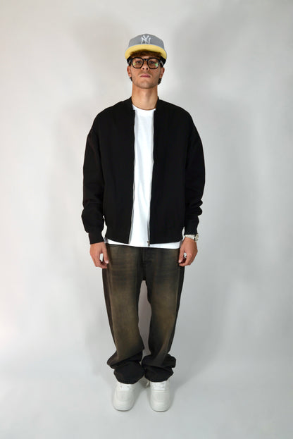 Bomber In Cotone Oversize Nero