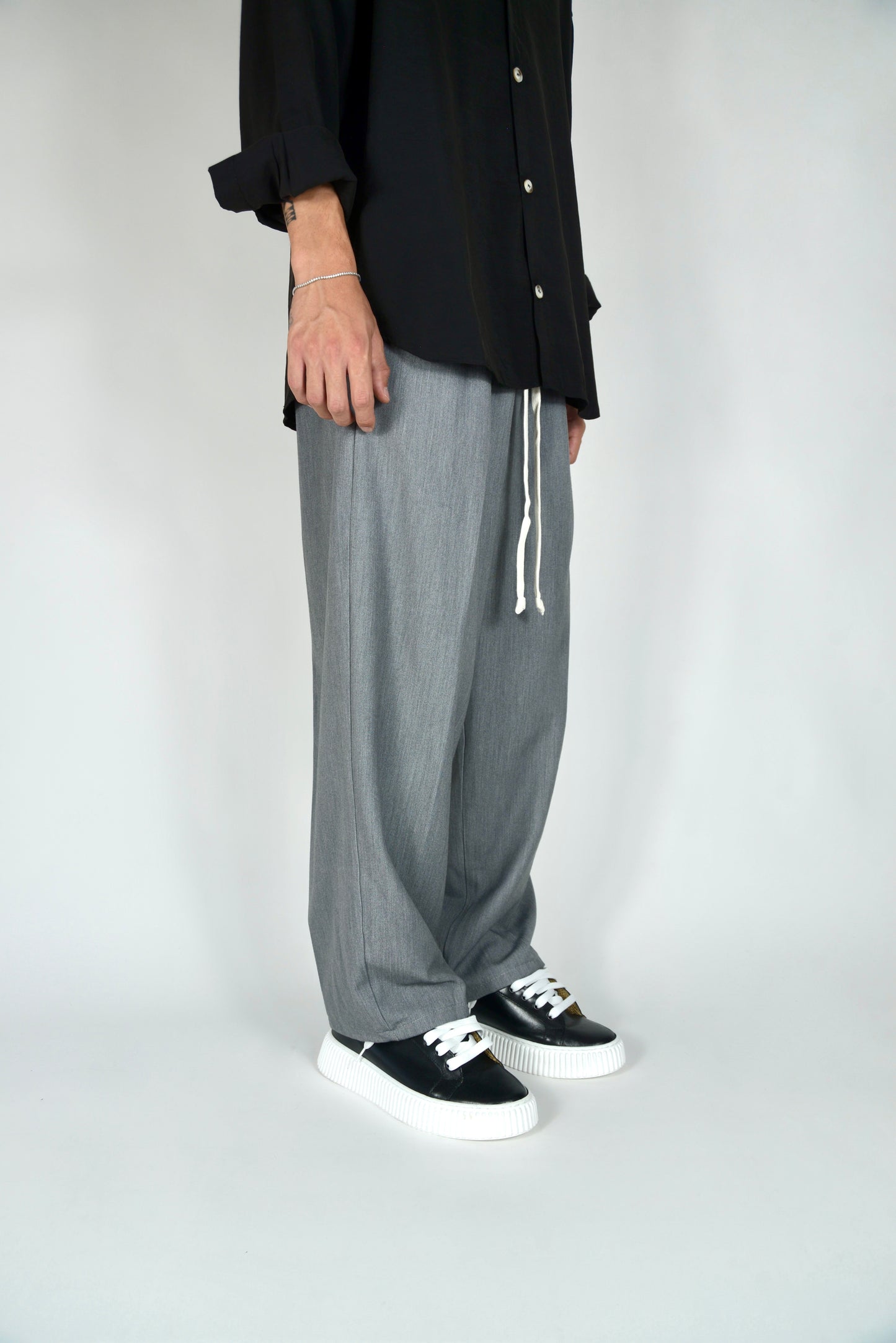 Pantalaccio Elegante Grigio Oversize Fit