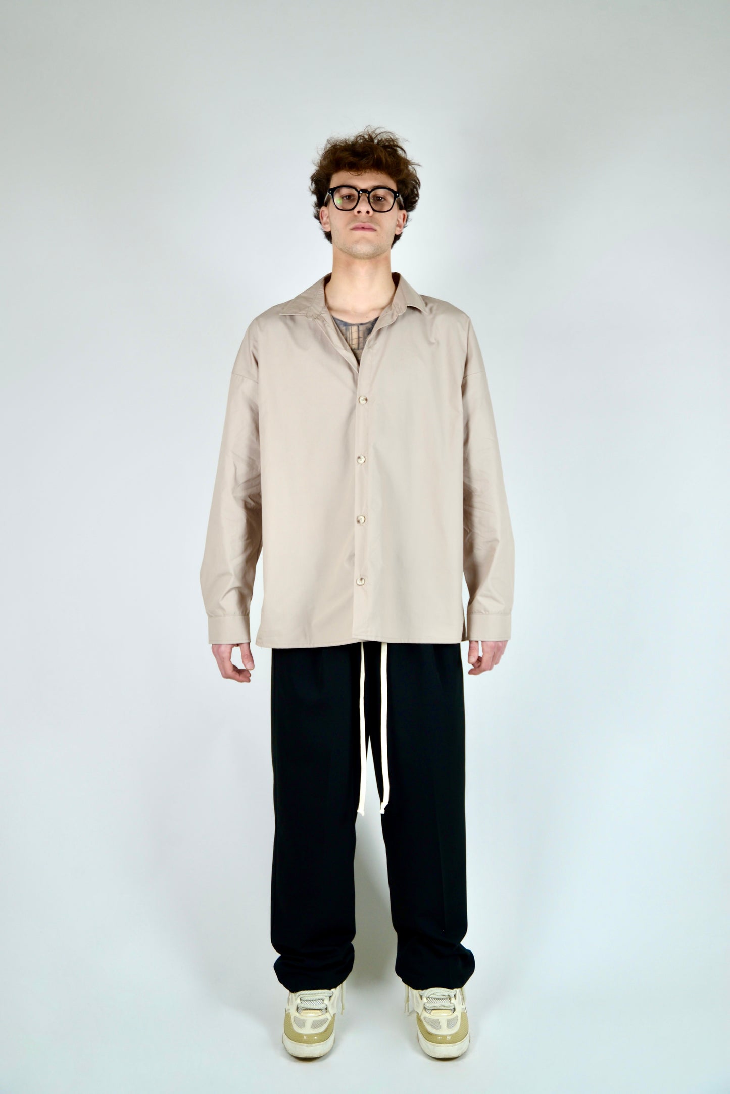 Camicia Oversize Beige