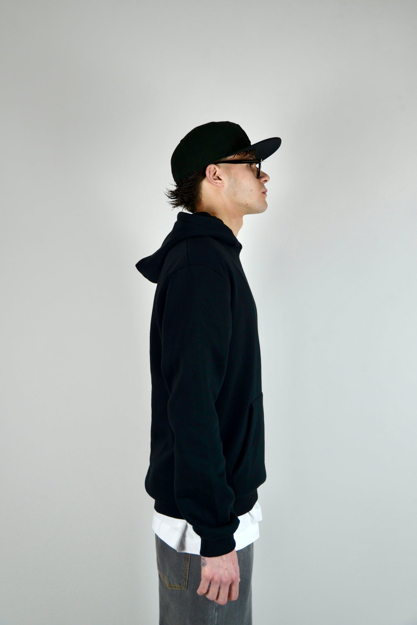Felpa In Cotone Regular Fit Nera