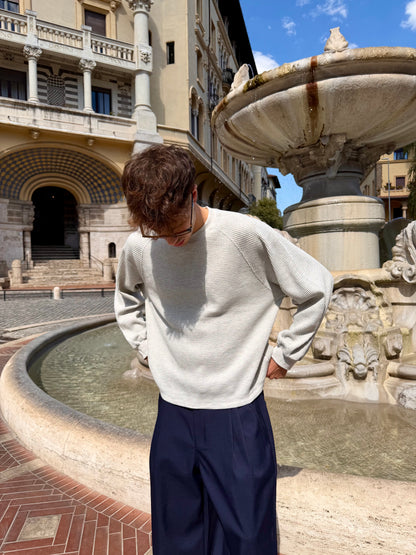 Waffle Longsleeve Grigia