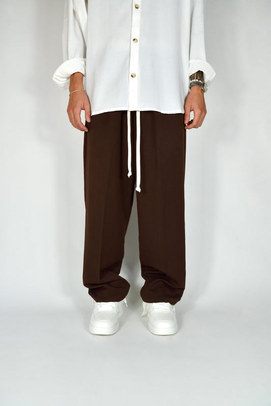 Pantalaccio Elegante Marrone Oversize Fit