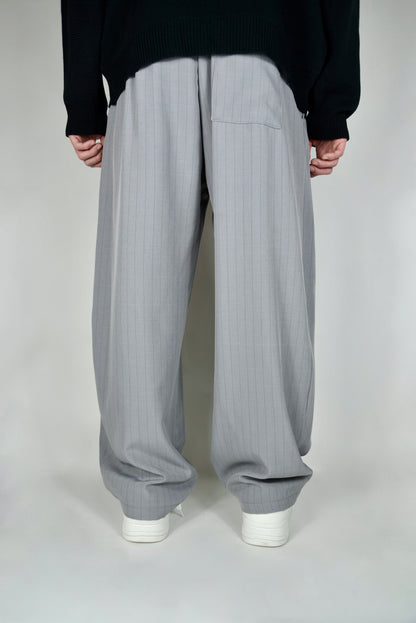 Pantalone Gessato Grigio