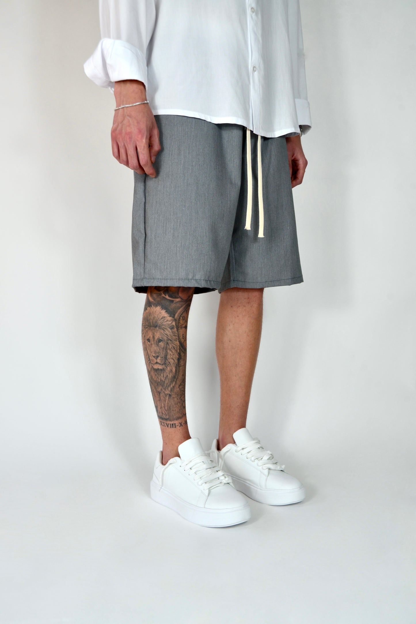 Pantaloncino Elegante Grigio