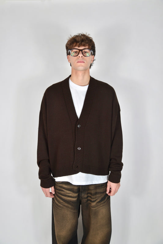 Cardigan Cropped Kareem Marrone