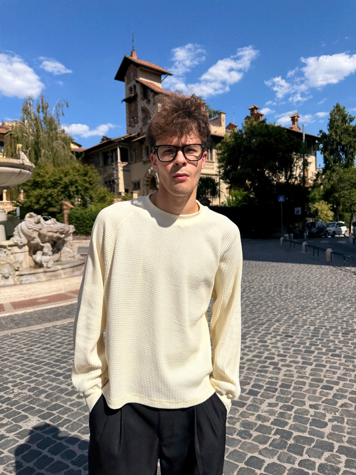 Waffle Longsleeve Crema