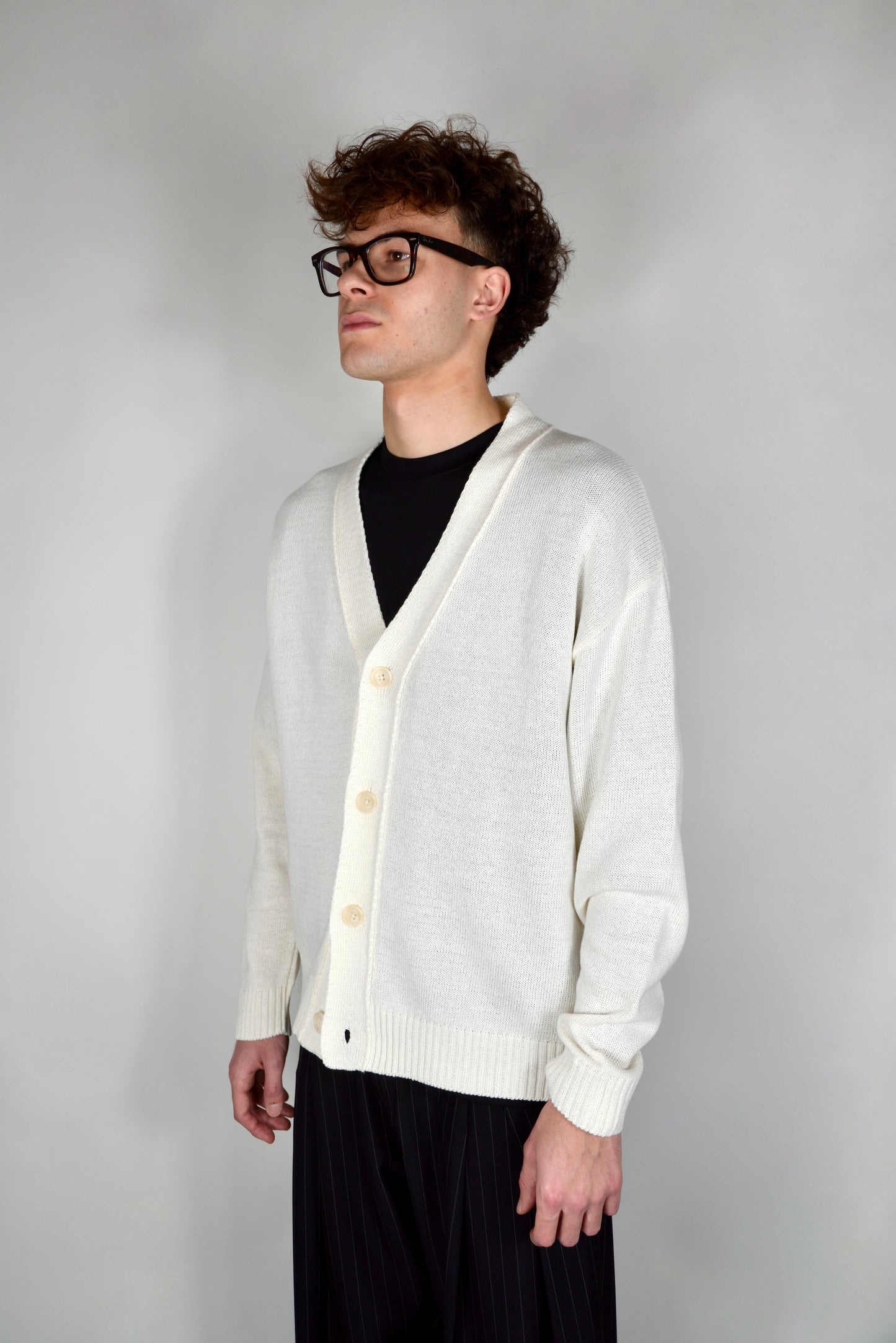 Cardigan Cropped Panna