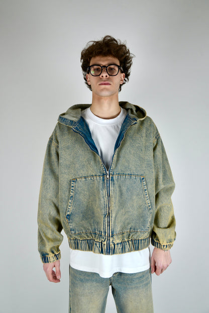 Coordinato In Denim Sabbiato