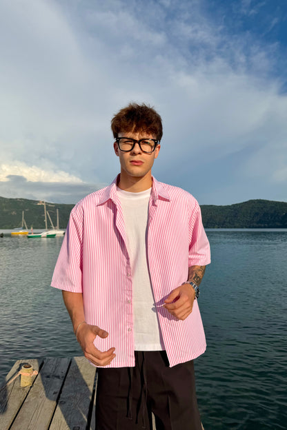 Camicia Millerighe Rosa