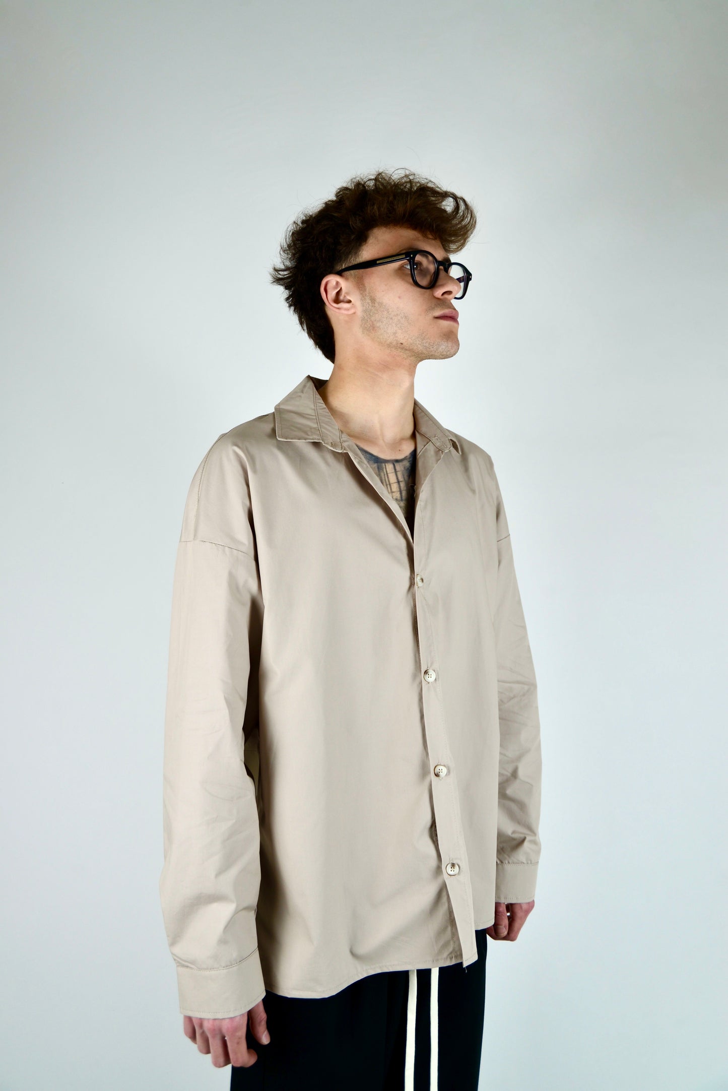 Camicia Oversize Beige