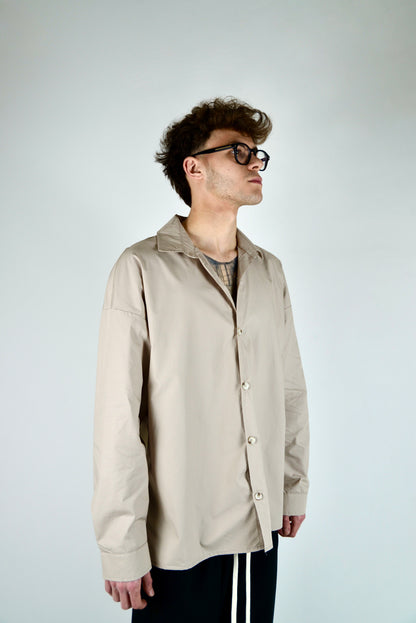 Camicia Oversize Beige