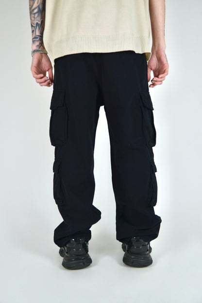 Jeans Cargo Baggy Fit Nero