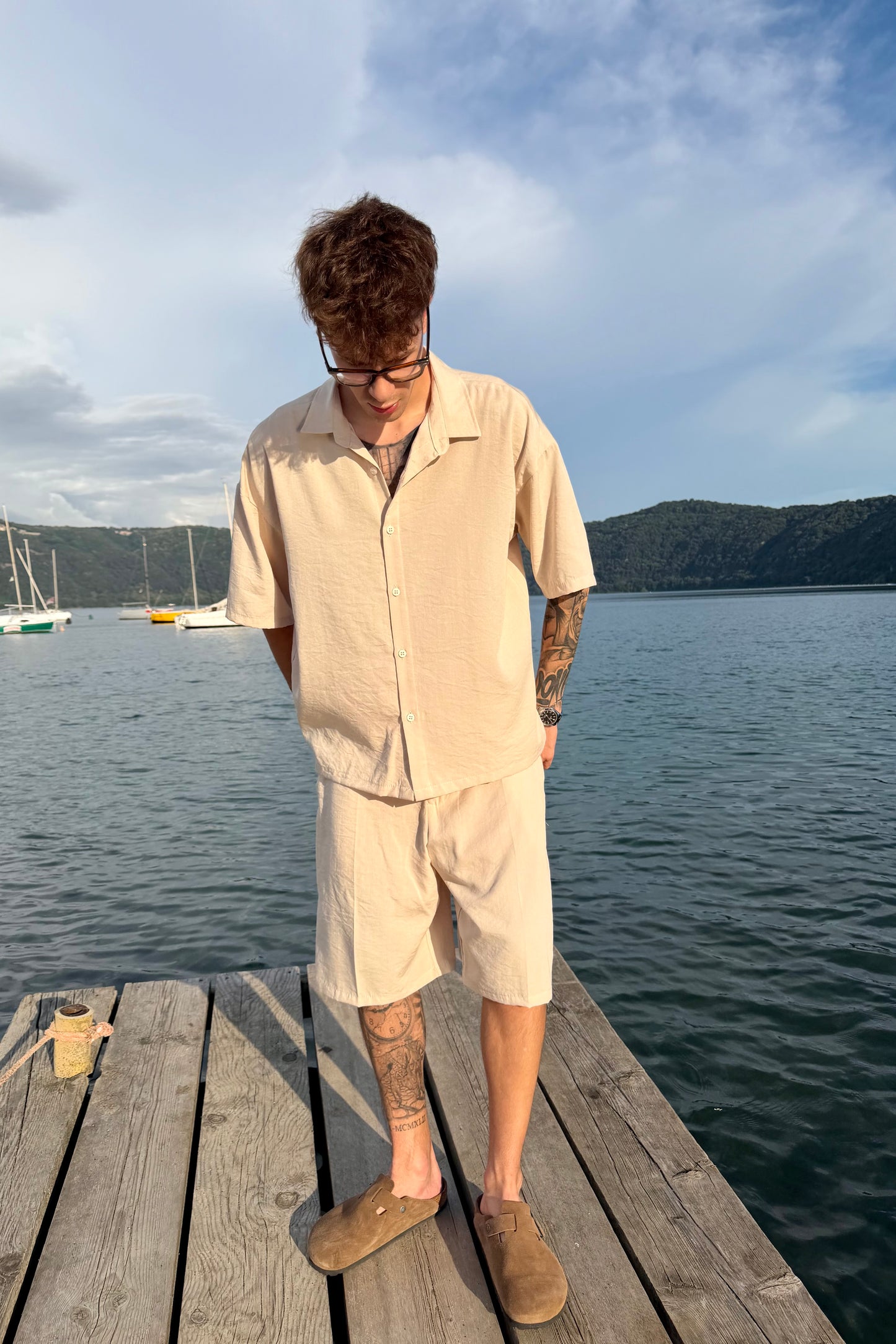 Coordinato Mykonos In Lino Beige