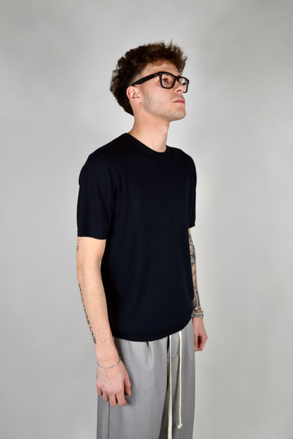 T-Shirt In Filo Nera
