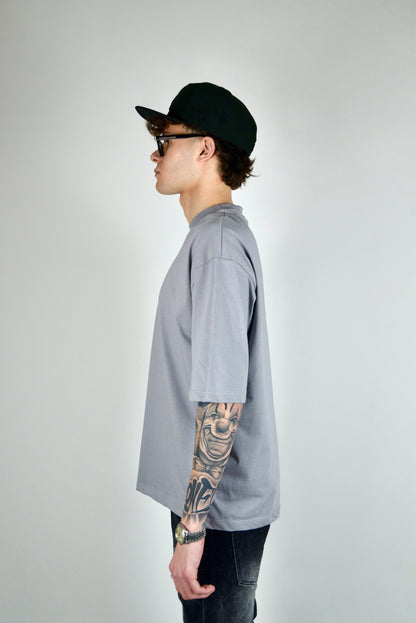 T-shirt Crop Grigia