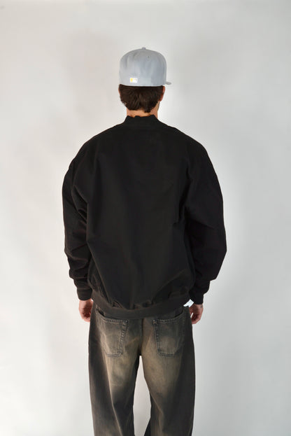 Bomber In Cotone Oversize Nero