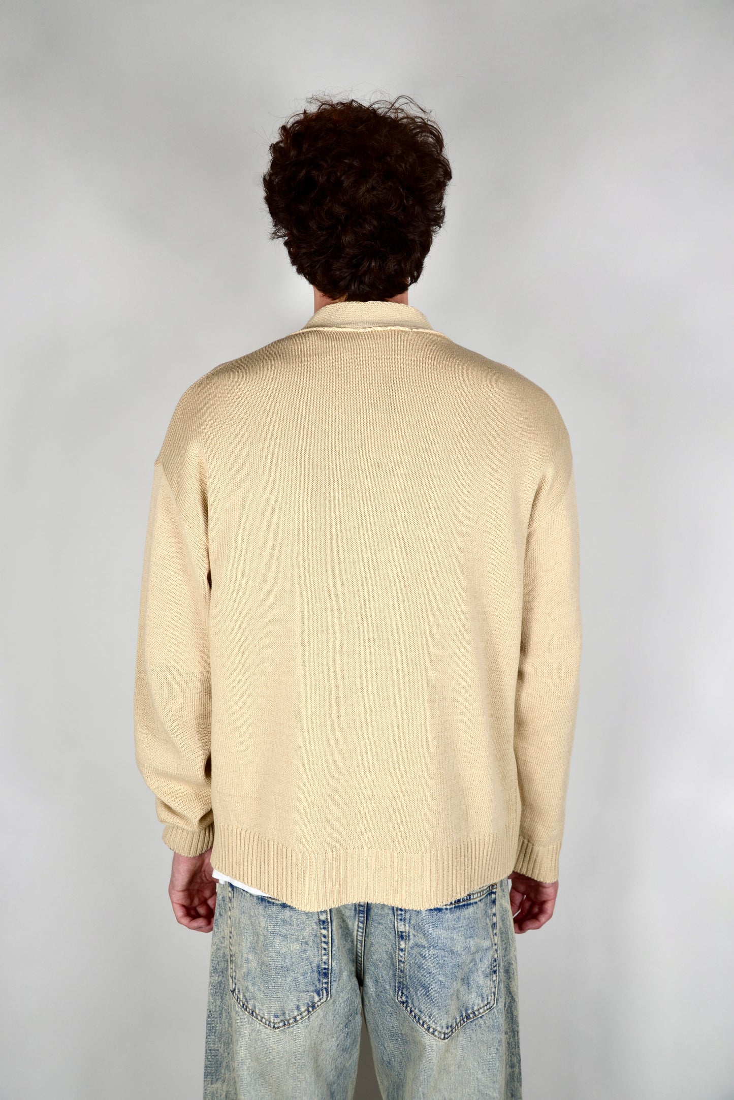 Cardigan Cropped Beige