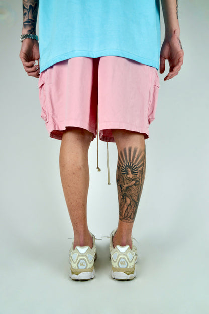 Pantaloncino Cargo Frontale Rosa