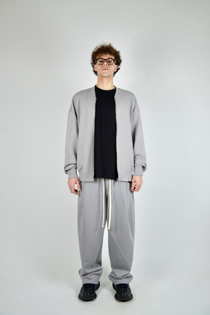 Coordinato Con Bomber In Cotone Grigio