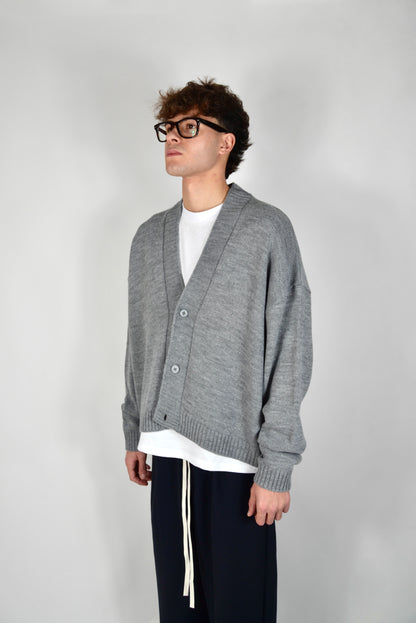 Cardigan Cropped Kareem Grigio