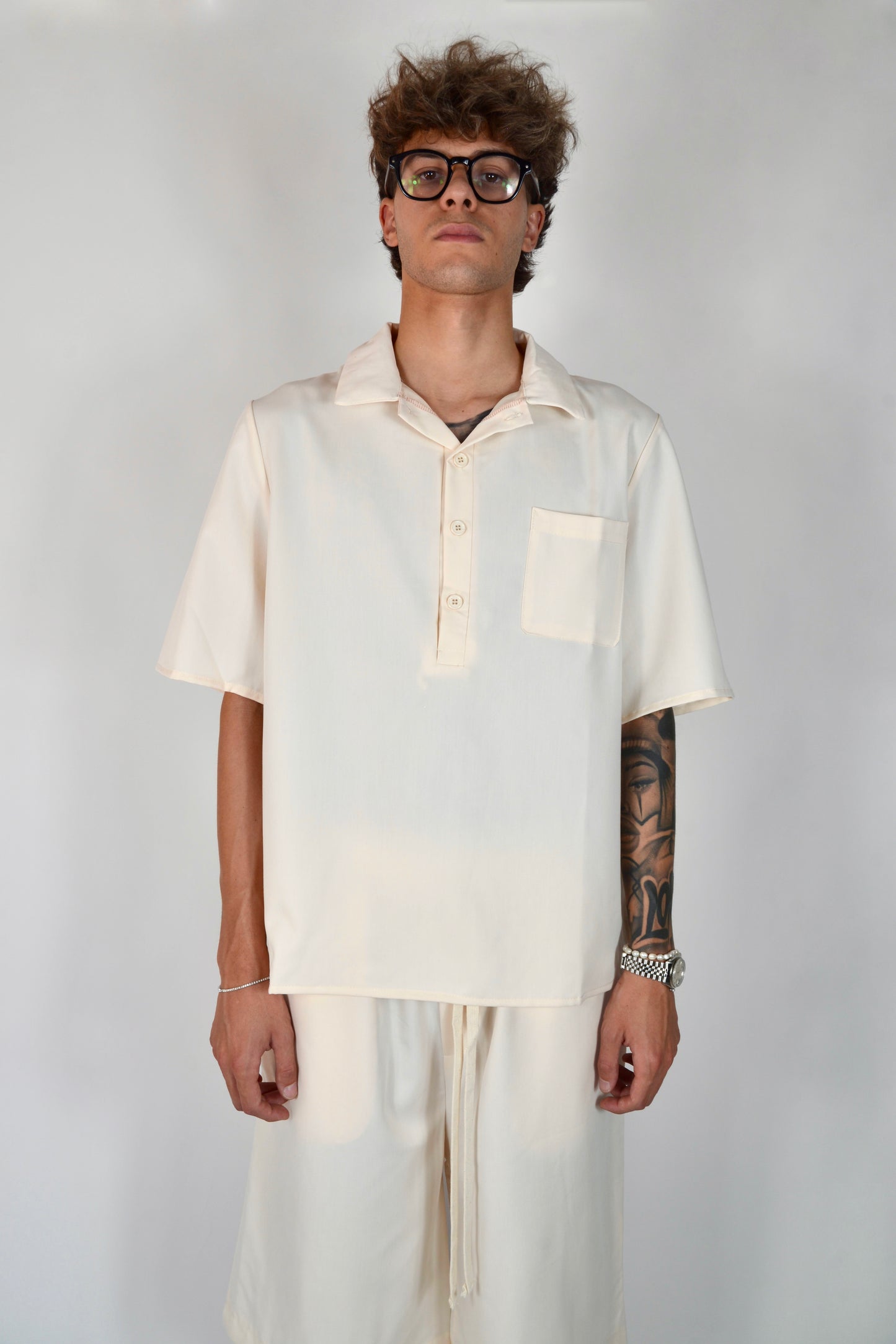 Coordinato Con Polo Beige