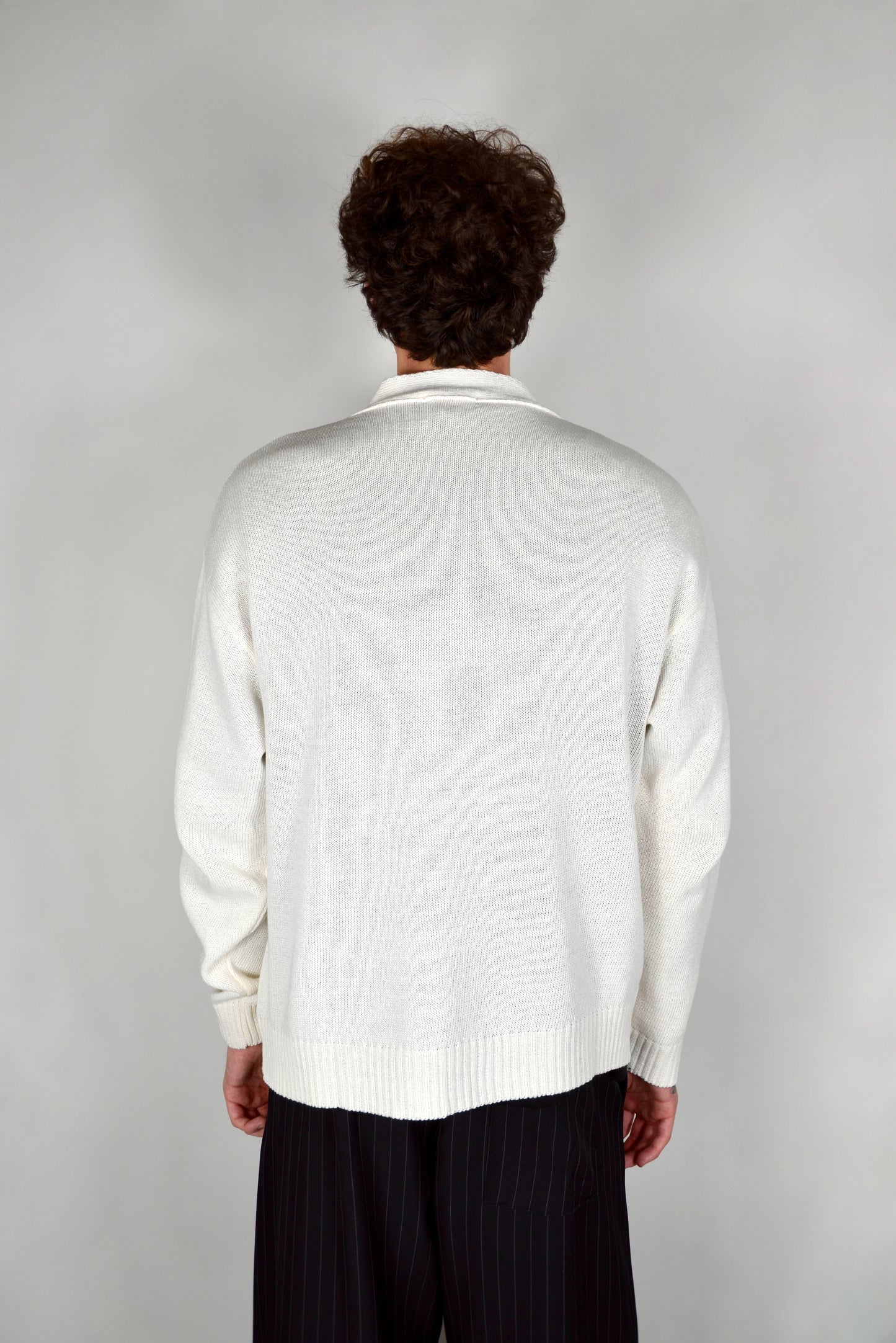 Cardigan Cropped Panna