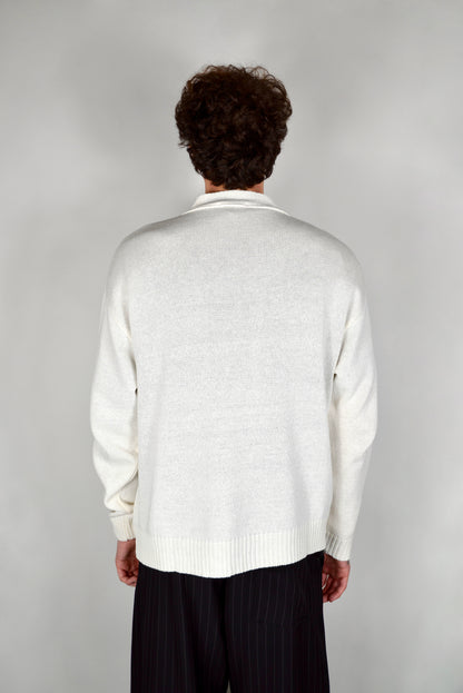 Cardigan Cropped Panna
