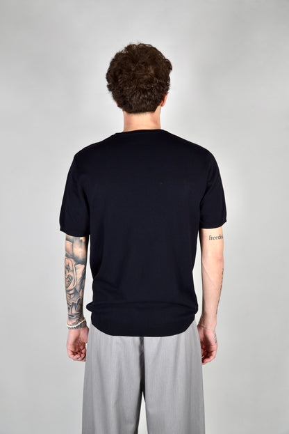 T-Shirt In Filo Nera