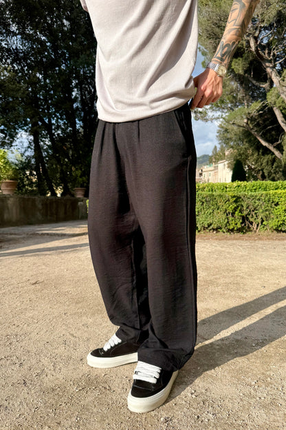 Pantalone In Viscosa Nero