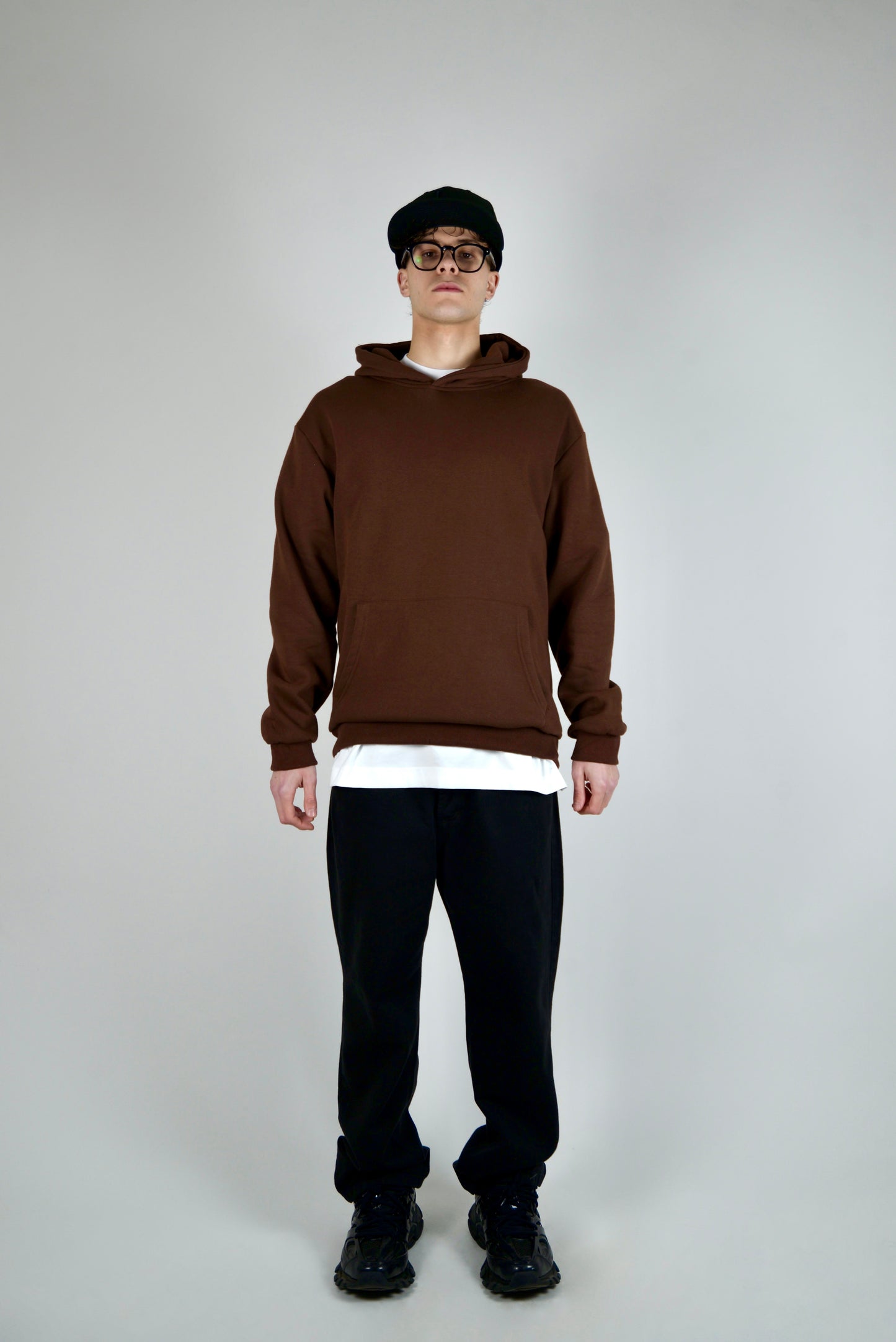 Felpa In Cotone Regular Fit Marrone