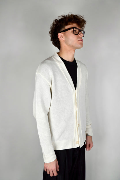 Cardigan Cropped Panna