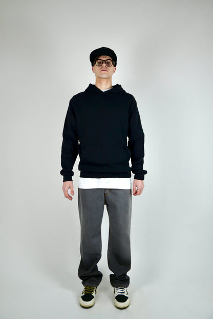 Felpa In Cotone Regular Fit Nera