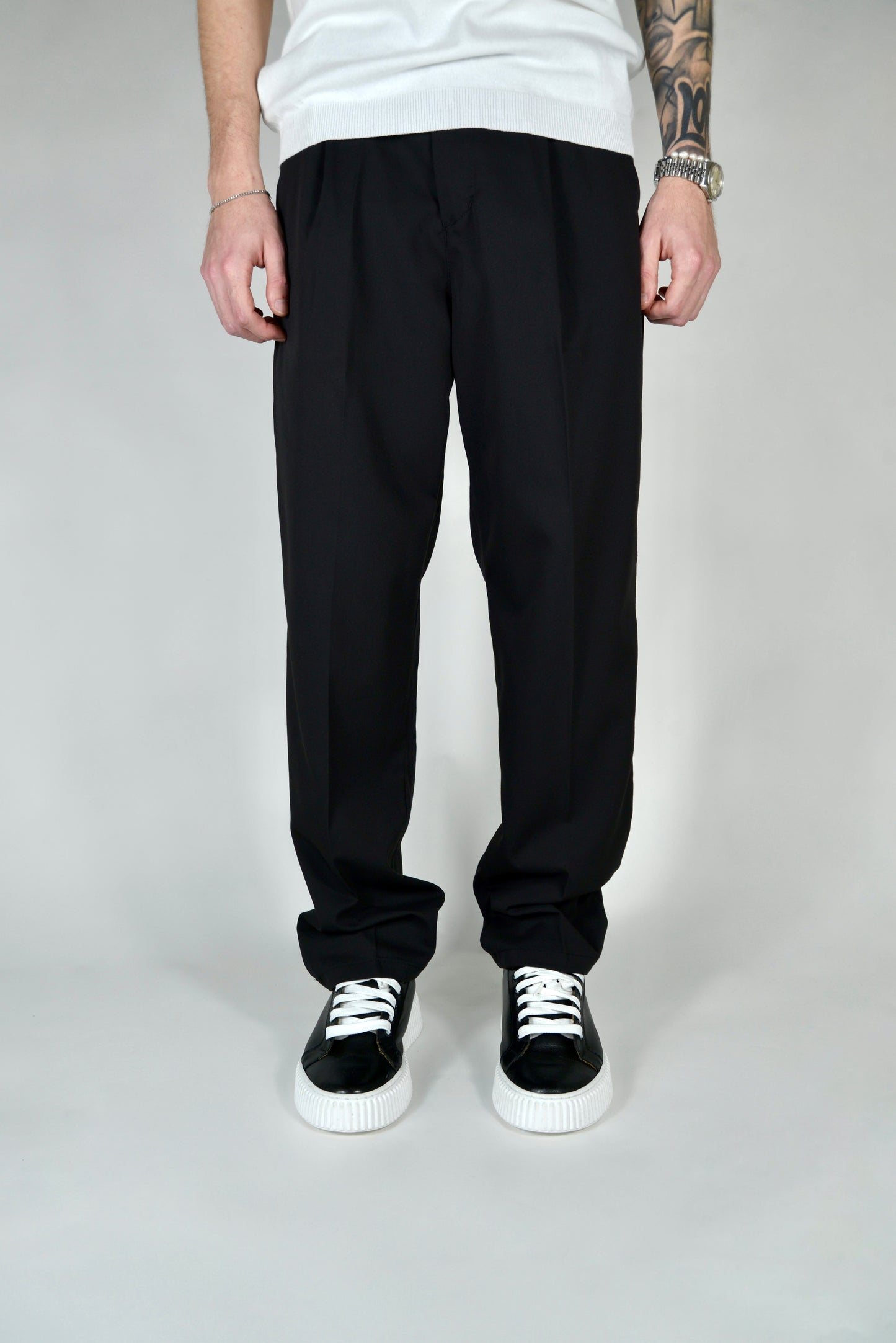 Pantalone Elegante Regular Fit Nero