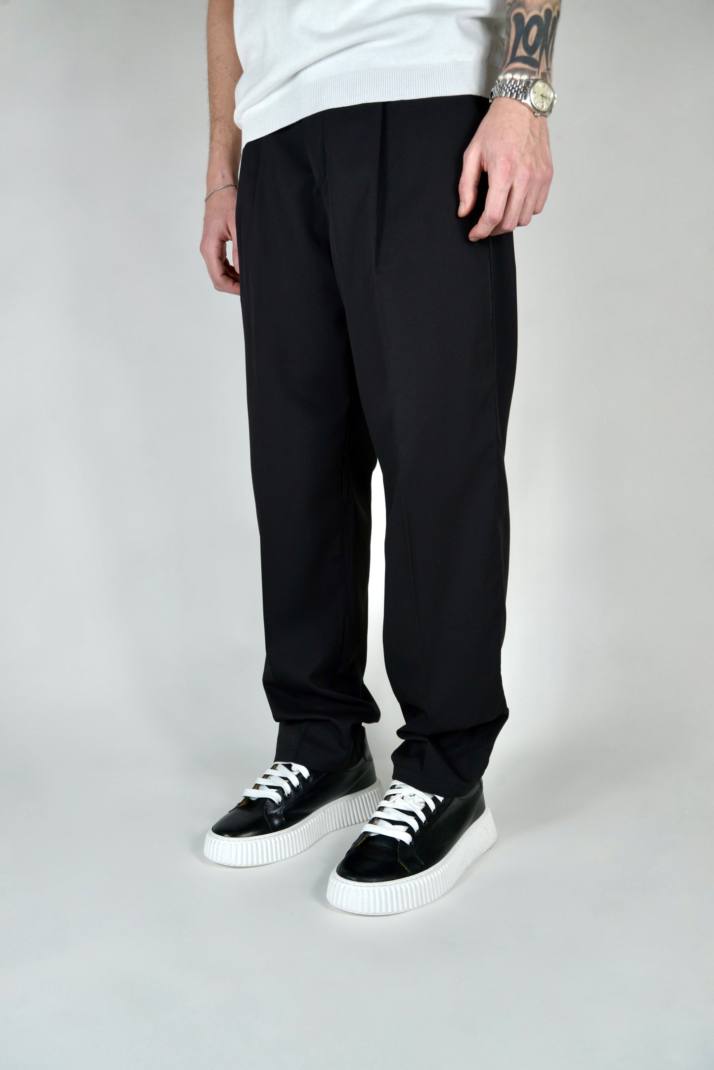 Pantalone Elegante Regular Fit Nero