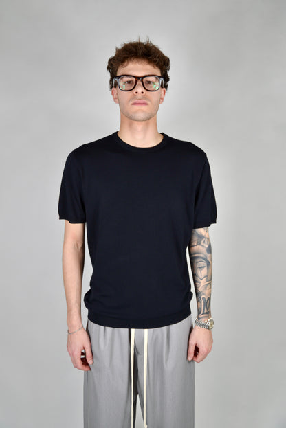 T-Shirt In Filo Nera