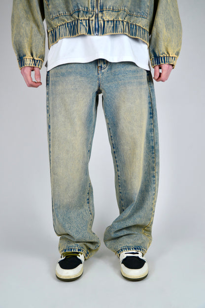 Coordinato In Denim Sabbiato
