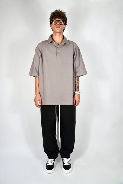Polo Oversize Fango