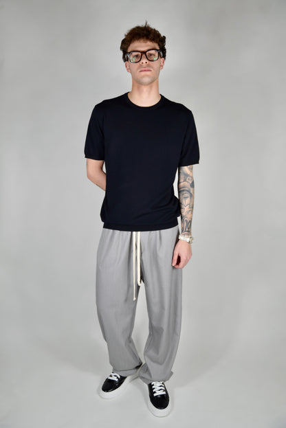 T-Shirt In Filo Nera