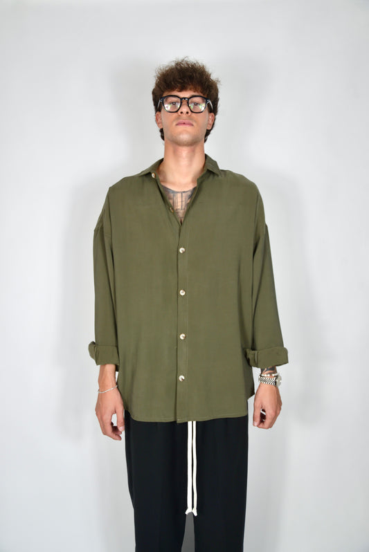 Camicia Oversize Verde