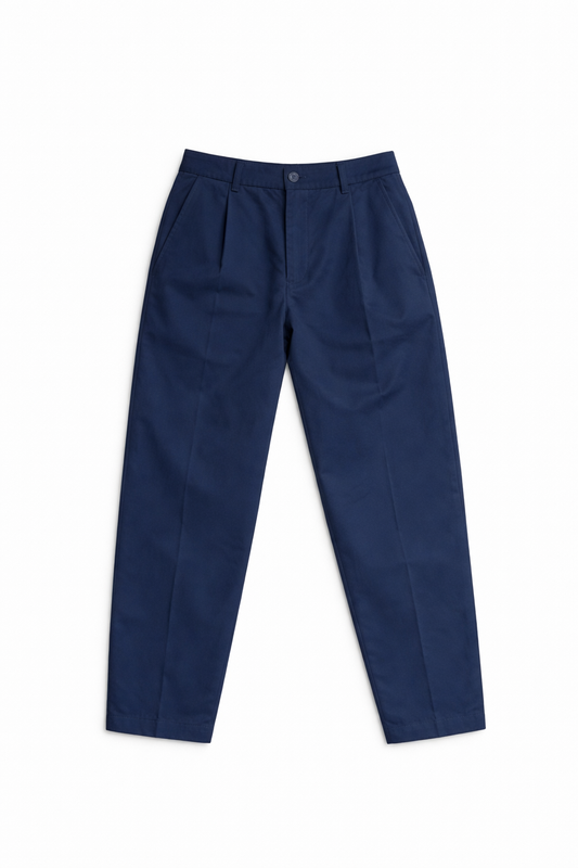 Pantalone Straight Leg Blu Notte